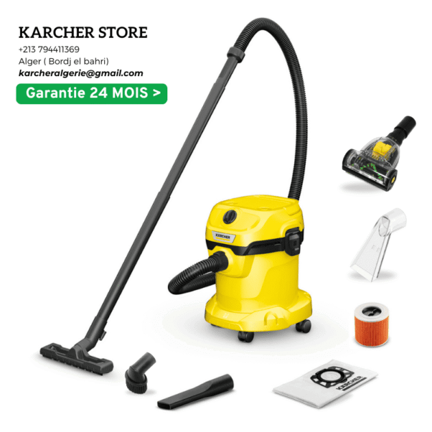 ASPIRATEUR EAU ET POUSSIÈRES WD 2 PLUS V-15/4/18/C KIT Acc