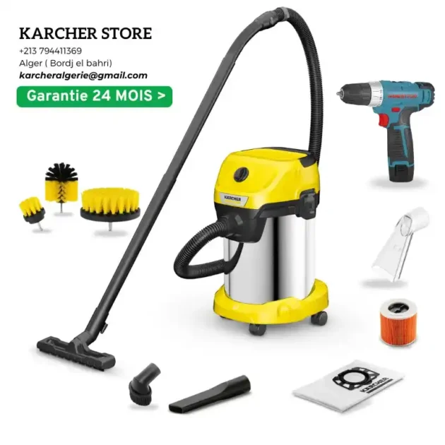 ASPIRATEUR EAU ET POUSSIÈRES WD 3  S V-19/4/20 KIT LIFTING